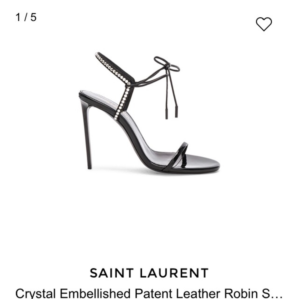 Saint Laurent crystal embellished Robin sandals